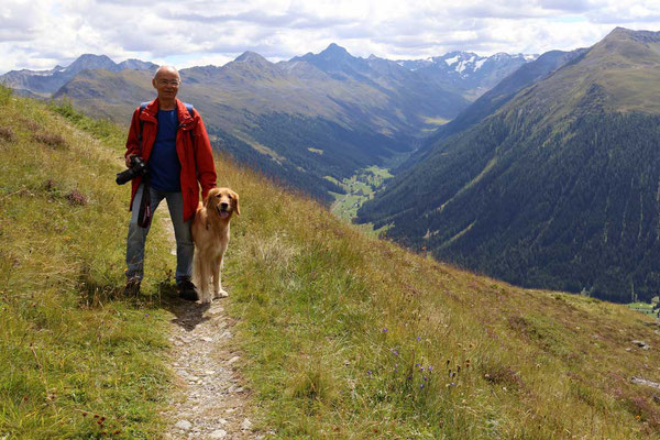 Abstieg vom Weißfluhjoch